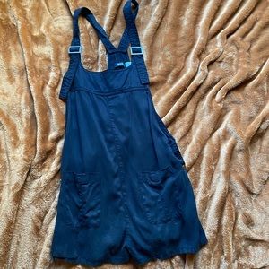 Urban Outfitters Black Short Overall